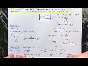 Multiplier - calculating its value and its impact