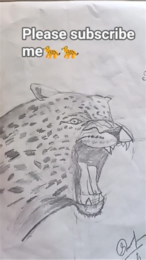 sketching of Jaguar👍👍 #painting