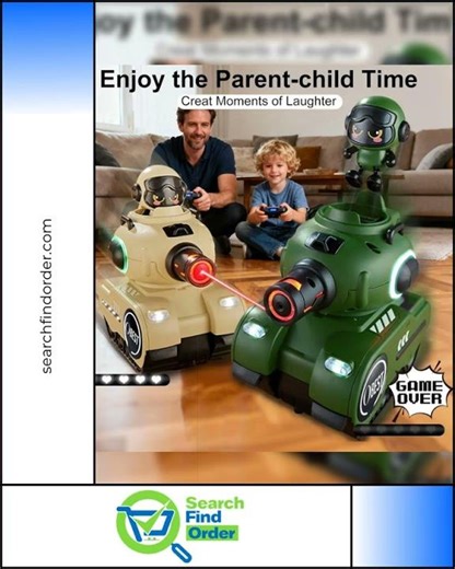 2-Pack RC Combat Battle Tanks