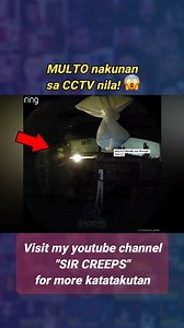 multo nakuhanan sa cctv! 😱 #sircreeps #creepy #scary #multo #ghost #haunted #fbreelsfypシ゚viralfbreelsfypシ゚viral #reelsfypシ | Sir Creeps