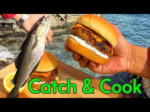 Catch & Cook - Filet o Fish 🎣🧑‍🍳🍳#catchandcook #outdoorcooking #bushcraft