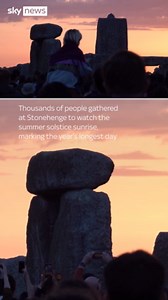 Summer solstice sunrise at Stonehenge