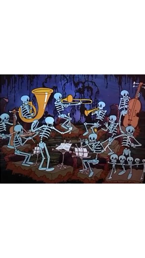 CARTOONS on Instagram: "🎬 Skeleton Frolic 1937, is a black-and-white animated short directed by Ub Iwerks, the legendary animator who once worked alongside Walt Disney. The film was produced through Iwerks’ studio and served as a sort of spiritual successor to Disney’s 1929 The Skeleton Dance, which Iwerks had co-created during his time there. The cartoon opens in a dark, moonlit graveyard where skeletons rise from their graves to dance, play instruments made from bones, and perform eerie yet h