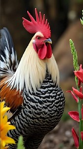 “The Loudest Morning Alarm – Crowing Rooster in Action!” #rooster #crowingrooster #chirpfacts