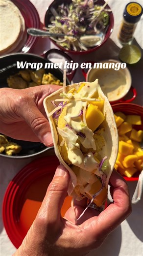 Wrap met kip en mango: Snel en eenvoudig recept