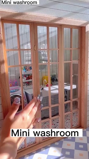 Organize Miniature Restroom - Tiny House ASMR