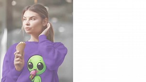 Cute Alien Ice Cream PNG | Kawaii ET Eating Dessert | Funny Space Art | Transparent Clip Art for T-shirts | Alien Clipart | Digital Download - Etsy