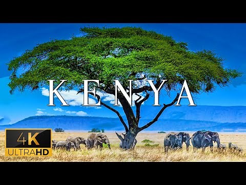 FLYING OVER KENYA (4K UHD) - Soothing Music With Stunning Beautiful Nature Film For Stress Relief