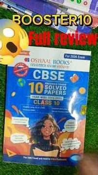 Oswaal 10 years pyqs book full review/ pyqs book/ class 10th oswaal/ #oswaal #shorts#pyqs #class10th