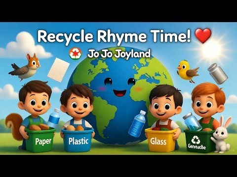 Recycle Rhyme Time! ♻️🎶 | Fun Environmental Song for Kids | Learning Through Music