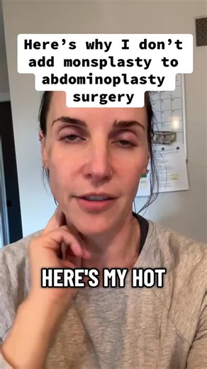 Evaluating the mons area is important for a good abdominoplasty result. You don’t want to create a flat stomach and leave a fluffy mons | Greer Plastic Surgery