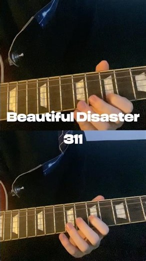 Beautiful disaster - 311 guitar cover, first solo
