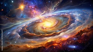 Cosmic Creation Unveiled: An Ultra HD Exploration of Star Birth Amidst Nebula’s Radiant Dust Swirls