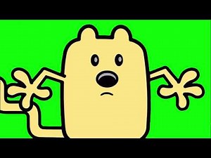 Wubbzy scared green screen