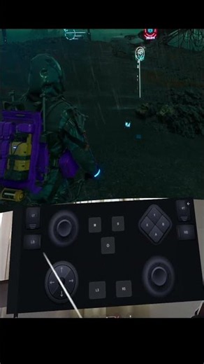 Delivering packages in bed! Playing PC Death Stranding with phone & VR