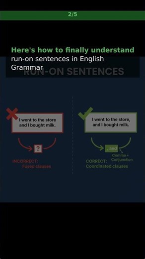 FIX Run-On Sentences: English Grammar SECRET
