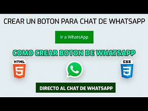Como Crear un Botón Directamente al Chat de WhatsApp con HTML [ FACIL Y RAPIDO ]
