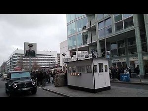 Checkpoint Charlie in Berlin (Main Checkpoint Between East And West Berlin)