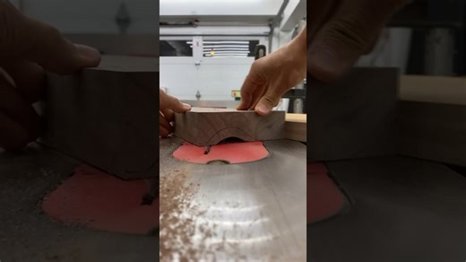 Cove cutting Ogee bracket feet stock on the table saw #woodworking