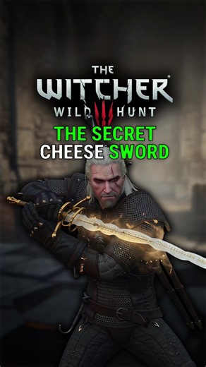 Secret Fire Sword Emmental in The Witcher 3 Remastered 🔥#Shorts #witcher3remastered #gamingtips