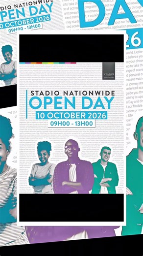 Your future starts here! 🎓 Join us for the STADIO National Open Day on 10 October | 09:00–13:00! Explore your study options, discover our growing Sports offering, and so much more! 🙌🔥 Don’t miss it - see you there! Book your spot here: https://bit.ly/4liHDEA or via the link in our bio! ✨ #NgenaSTADIO #ANewVision #STADIOHigherEducation