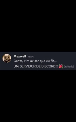 CRIEI UM SERVIDOR DE DISCORD!!! 🎉 #servidordediscord #shortsyoutube