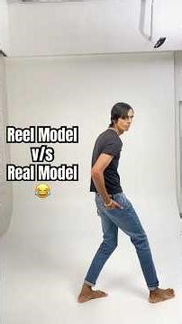 Reel Model v/s Real Model 😂 #shorts #ytshorts