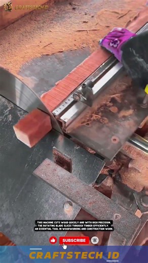High Power Wood Cutting Machine for Fast and Precise Timber Processing #machine #woodcutting