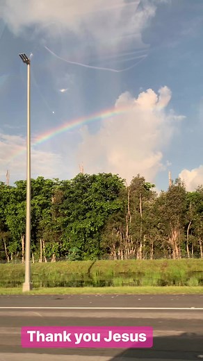 God sealed His promise with a rainbow in the sky. In the midst of the devastation from the flood of judgment, there was a beautiful rainbow in the sky symbolizing God's gracious promise! God did not promise we will never experience storms, but He has promised He will be with us during them. #Godismyeverything #ILoveYouGod #GODMYPROTECTOR | Belinda Naturalbodybee Porter