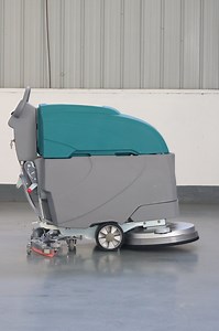 [Hot Item] Walk Behind Compact Commercial Concrete Cleaning Machine Battery Powered Floor Scrubber