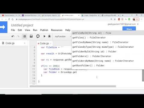 How to Download Files From Internet to Google Drive Using Google Apps Script Example