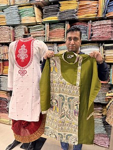 1.3M views · 4.7K reactions | নিউমার্কেটের ডিজাইনার পাঞ্জাবির মনকারা কালেকশন | এখান থেকে পাঞ্জাবি যাচ্ছে দেশে ও বিদেশে | Digital Tutorial | Facebook