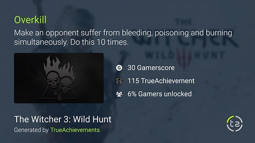 Overkill achievement in The Witcher 3: Wild Hunt