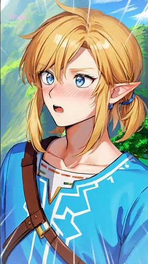 Link is Falling In Love With...? The Legend of Zelda Princess Zelda #animecouple #zelda #shorts