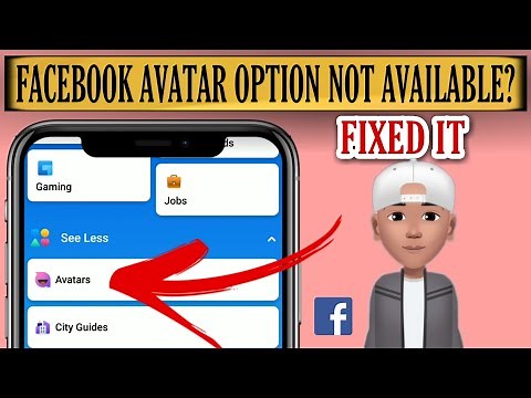 Avatar option not showing on Facebook problem solved