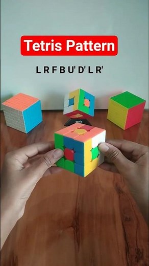 How To Make "TETRIS" Pattern On 3x3 Rubik's Cube |‪@HSBCreation6‬| #rubikscube |​