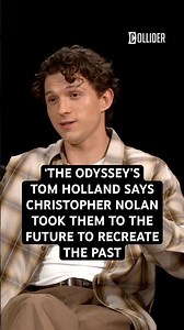 The Odyssey's Tom Holland Says Christopher Nolan Took Them To The Future To Recreate The Past #imax