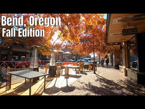 Downtown Bend, Oregon (and more) Walking Tour 4k