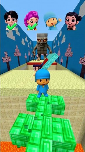 KPop Demon Hunter VS Noob Pro Challenge😱 Pt.17 #shorts #minecraft #brainrot