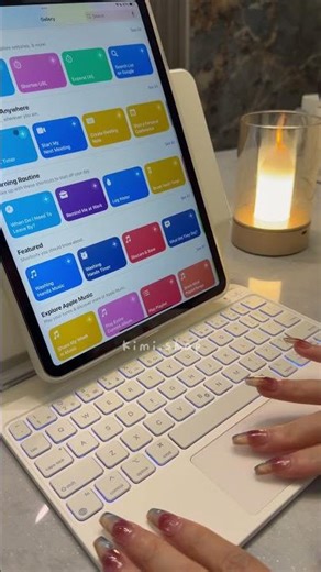 The BEST White Backlit iPad Keyboards of 2026!☁️🌈Unboxing #ipadcase #ipadaccessories #fyp #tablet