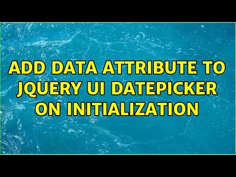 add data attribute to jquery ui datepicker on initialization