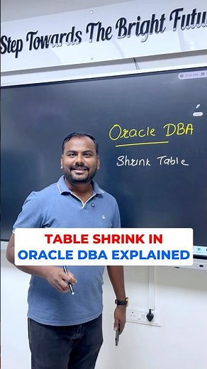 Table Shrink in Oracle DBA Explained | Learnomate Technologies