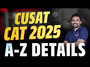 CUSAT CAT 2025 | Application Started | All Details Explained | Shafeer sir #iitian #cusatcat
