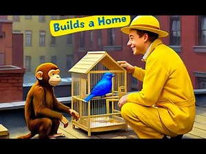 Curious George Builds a Home- Kids story book