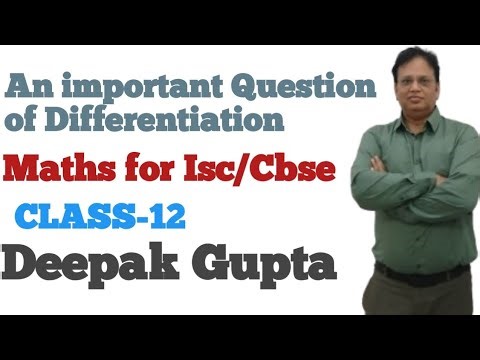 Differentiation for ISC/CBSE Class-12. #Derivative #Differentiation #ISC #CBSE Class-12