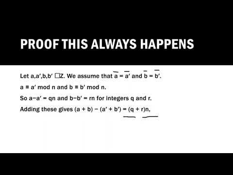 Group Theory: Addition modulo (Video 15)