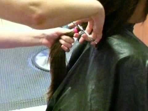 Long Ponytail Hair Cut Off