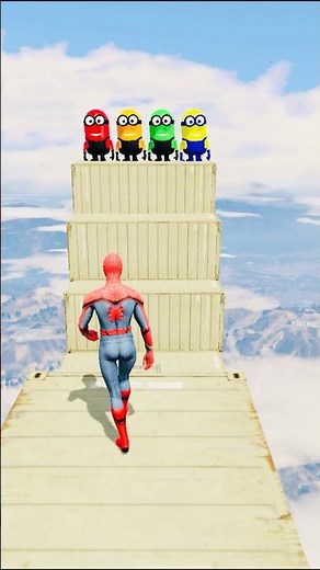 GTA 5 Epic Water Ragdolls Spiderman Jump/Fails Ep 1510 #shorts