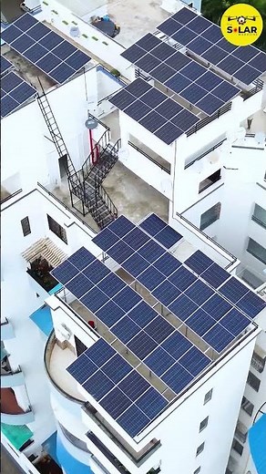 30 KW Solar System for Housing Society | Solaredge Inverter | Aerial View