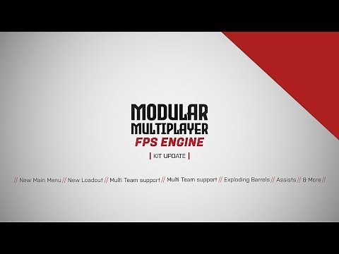 Unity Multiplayer FPS Kit: New UI & Loadout, Multi-Team, Exploding Barrels, Assists, Stats & more